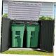 Extra Large Outdoor Horizontal Storage Shed, Extra Large-4.5x4ft Dark Gray