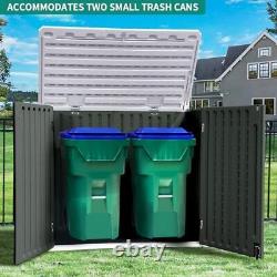 Extra Large Outdoor Horizontal Storage Shed, Extra Large-4.5x4ft Dark Gray