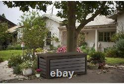 Extra Large Outdoor Storage Box Heavy Duty Garden Pool Deck Bench Chest Lid 165G
