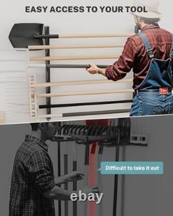 Garage Tool Organizer Wall Mount, Shed Yard Tool Organizer for Garage