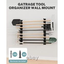 Garage Tool Organizer Wall Mount, Shed Yard Tool Organizer for Garage