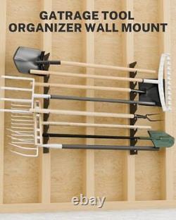 Garage Tool Organizer Wall Mount, Shed Yard Tool Organizer for Garage, 2FT