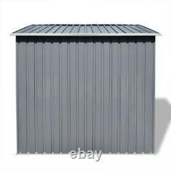 Garden Shed Metal Gray 74.8x48.8x71.3 Garage Tool Storage House