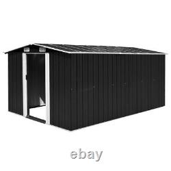 Garden Storage Shed Garage Outdoor Cabin Storage House Metal Anthracite