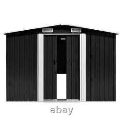 Garden Storage Shed Garage Outdoor Cabin Storage House Metal Anthracite