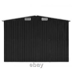 Garden Storage Shed Garage Outdoor Cabin Storage House Metal Anthracite