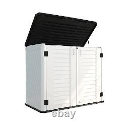 HOMSPARK Storage Shed Weather Resistance, Multi-Purpose Outdoor Storage Cabin