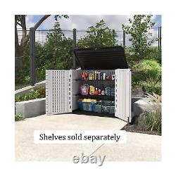 HOMSPARK Storage Shed Weather Resistance, Multi-Purpose Outdoor Storage Cabin