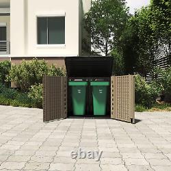 HOMSPARK Storage Shed Weather Resistance, Multi-Purpose Outdoor Storage Cabinet