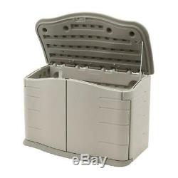 Heavy Duty 55 Horizontal Resin Storage Double Walled Lockable Outdoor Shed Box