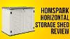 Homspark Horizontal Storage Shed Weather Resistance Review