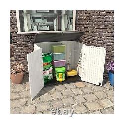 Horizontal Outdoor Garden Storage Shed for Backyards and Patios, Waterproof St