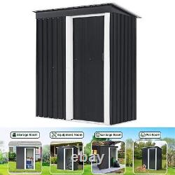 Horizontal Outdoor Storage Shed Without Floor Base With Lockable Door 3 x 5 FT US