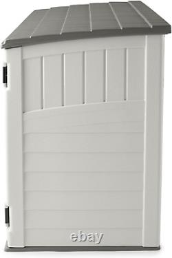 Horizontal Outdoor Storage Shed for Backyards and Patios 34 Cubic Feet Capacity