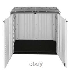 Horizontal Outdoor Storage Shed for Backyards and Patios 34 Cubic Feet Capacity