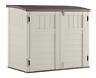 Horizontal Resin Outdoor Storage Shed With Floor Suncast Bms2500 53 X 31.5 X 45.5