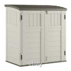 Horizontal Resin Outdoor Storage Sheds with Durable Floor Multi Wall Stability