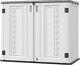 Horizontal Resin Storage Shed, 34 Horizontal Cu. Ft Outdoor Storage Cabinet