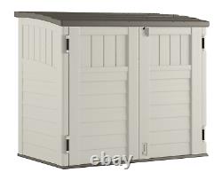 Horizontal Resin Storage Shed Floor Outdoor Backyard