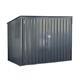Horizontal Shed Patio Storage Pneumatic Lift Charcoal Galvanized Steel 6 X 3 Ft