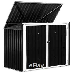 Horizontal Storage Shed 68 Cubic Feet For Garbage Cans Pool Supplies Organizer