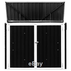 Horizontal Storage Shed 68 Cubic Feet For Garbage Cans Pool Supplies Organizer