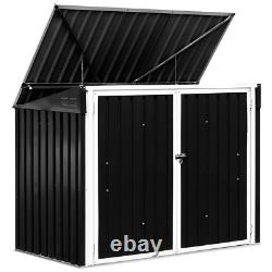 Horizontal Storage Shed 68 Cubic Feet for Garbage Cans