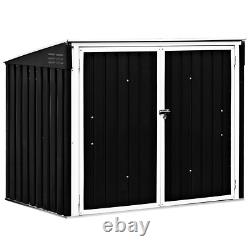 Horizontal Storage Shed 68 Cubic Feet for Garbage Cans