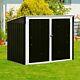 Horizontal Storage Shed 68 Cubic Feet For Garbage Cans Bins Rubbish Home 2021