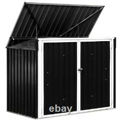 Horizontal Storage Shed 68 Cubic Feet for Garbage Cans Bins Rubbish Home 2021