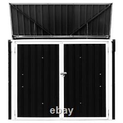 Horizontal Storage Shed 68 Cubic Feet for Garbage Cans Bins Rubbish Home 2021