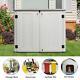 Horizontal Storage Shed Multi-function Lockable Outdoor Storage Thick Hdpe Resin