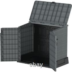 Horizontal Storage Shed Resistant Fade Protection Water Store Away Resin Durable