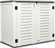Horizontal Storage Shed Weather Resistance Outdoor Storage Cabinet Lockable