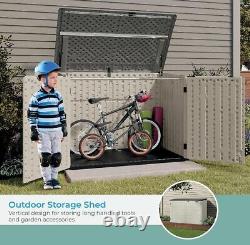 Horizontal Stow-Away Storage Shed 5.9 ft. X 3.7 ft All-Weather Resin