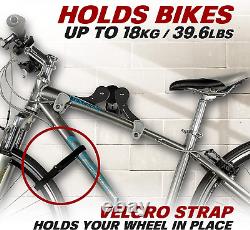 Horizontal Wall Mount Hanger, Indoor Bicycle Hook Holder Storage Rack for Home o