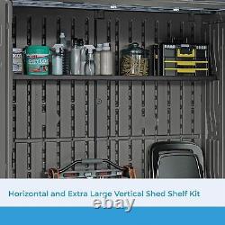 Horizontal and XL Vertical Shed Shelf Kit, Space-Saving Shelf, BMSASHELFH2