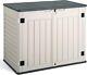 Horizontal Outdoor Resin Storage Shed 34 Cubic Feet