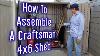 How To Assemble A Craftsman Or Suncast 4x6 Resin Shed