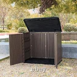 KINGYING Outdoor Storage Shed Horizontal Storage Box Waterproof for Garde