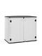 Kingying Outdoor Storage Shed Horizontal Storage Box Waterproof For Garden White