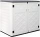 Kinying Larger Outdoor Storage Shed Weather Resistance, Horizontal Storage Box W