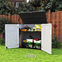 KINYING Larger Outdoor Storage Shed Weather Resistance, Horizontal Storage Box W