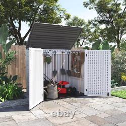 KINYING Larger Outdoor Storage Shed Weather Resistance, Horizontal Storage Box W