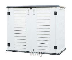 KINYING Outdoor Storage Shed Horizontal Storage Box Waterproof for Garden