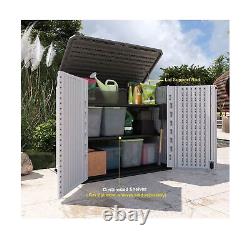 KINYING Outdoor Storage Shed Horizontal Storage Box Waterproof for Garden