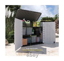 KINYING Outdoor Storage Shed Horizontal Storage Box Waterproof for Garden