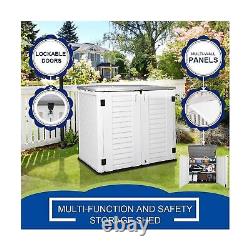 KINYING Outdoor Storage Shed Horizontal Storage Box Waterproof for Garden