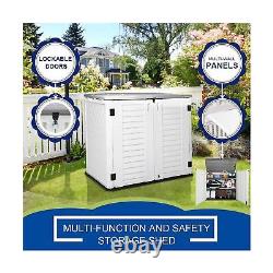 KINYING Outdoor Storage Shed Horizontal Storage Box Waterproof for Garden