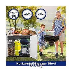 KINYING Outdoor Storage Shed Horizontal Storage Box Waterproof for Garden